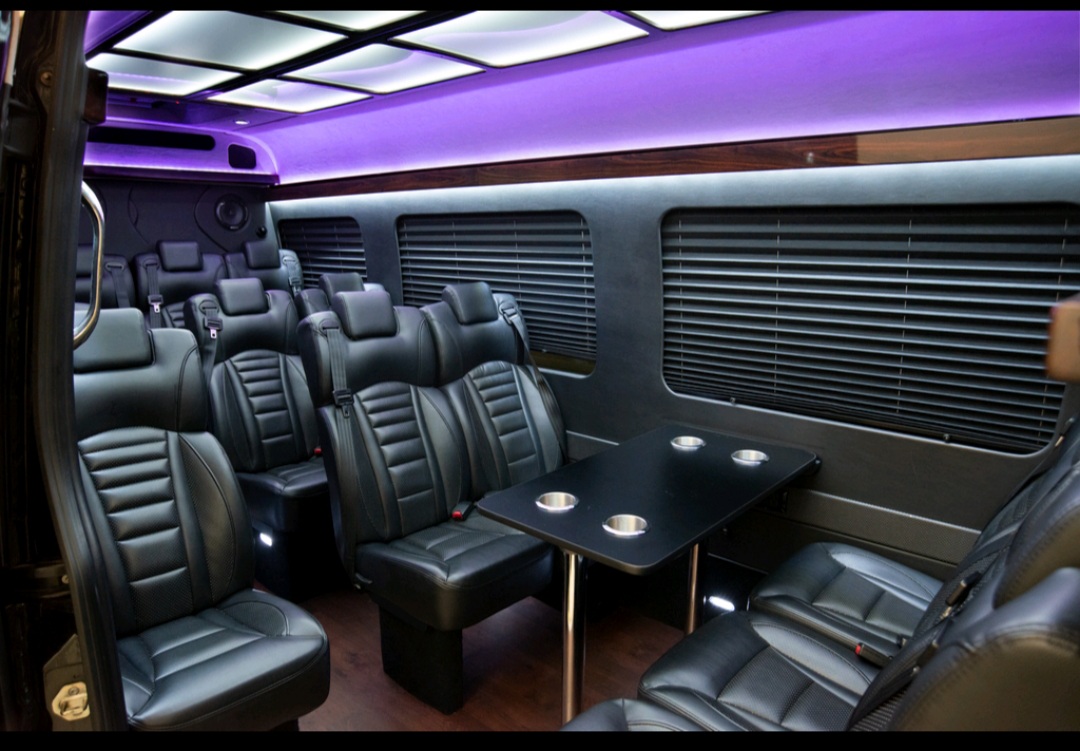 Executive Sprinter Van Interior — 13 Passengers